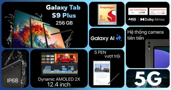 Samsung Galaxy Tab S9 Plus 5G 12GB 256GB - Hình ảnh 12