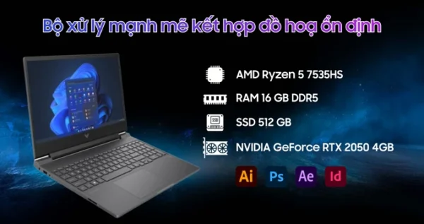 Laptop HP Gaming Victus 15-FB1023AX 94F20PA - Hình ảnh 7