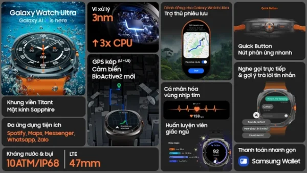 Đồng hồ thông minh Samsung Galaxy Watch Ultra - Hình ảnh 17